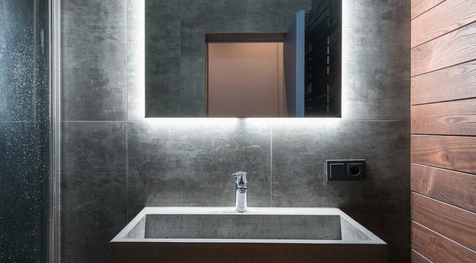 Lustro antypara w łazience - mata grzewcza, oświetlenie i montaż krok po kroku